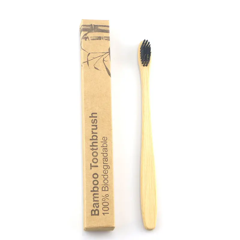 Bamboo Toothbrush, Natural BPA Free Eco Friendly Compostable and Sustainable Soft Bristles Toothbrush