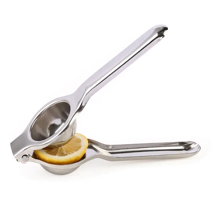 Kitchen accessories hand press premium lemon squeezer citrus juicer stainless steel lemon lime squeezer