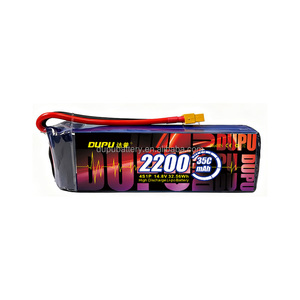 Baterías de Polímero de Litio 7.4v 11.1v 14.8v 22.2v 2s 3s 4s 6s, Batería Lipo RC 2200mah 5000mah 5200mah 5500mah, Batería Lipo Personalizada - Product Image 2