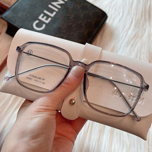 Monturas de Gafas de Titanio 9887, Rectangulares, Diseño Artístico, Ligeras, Unisex, Lentes Asféricas, Lentes Acrílicas - Product Image 3