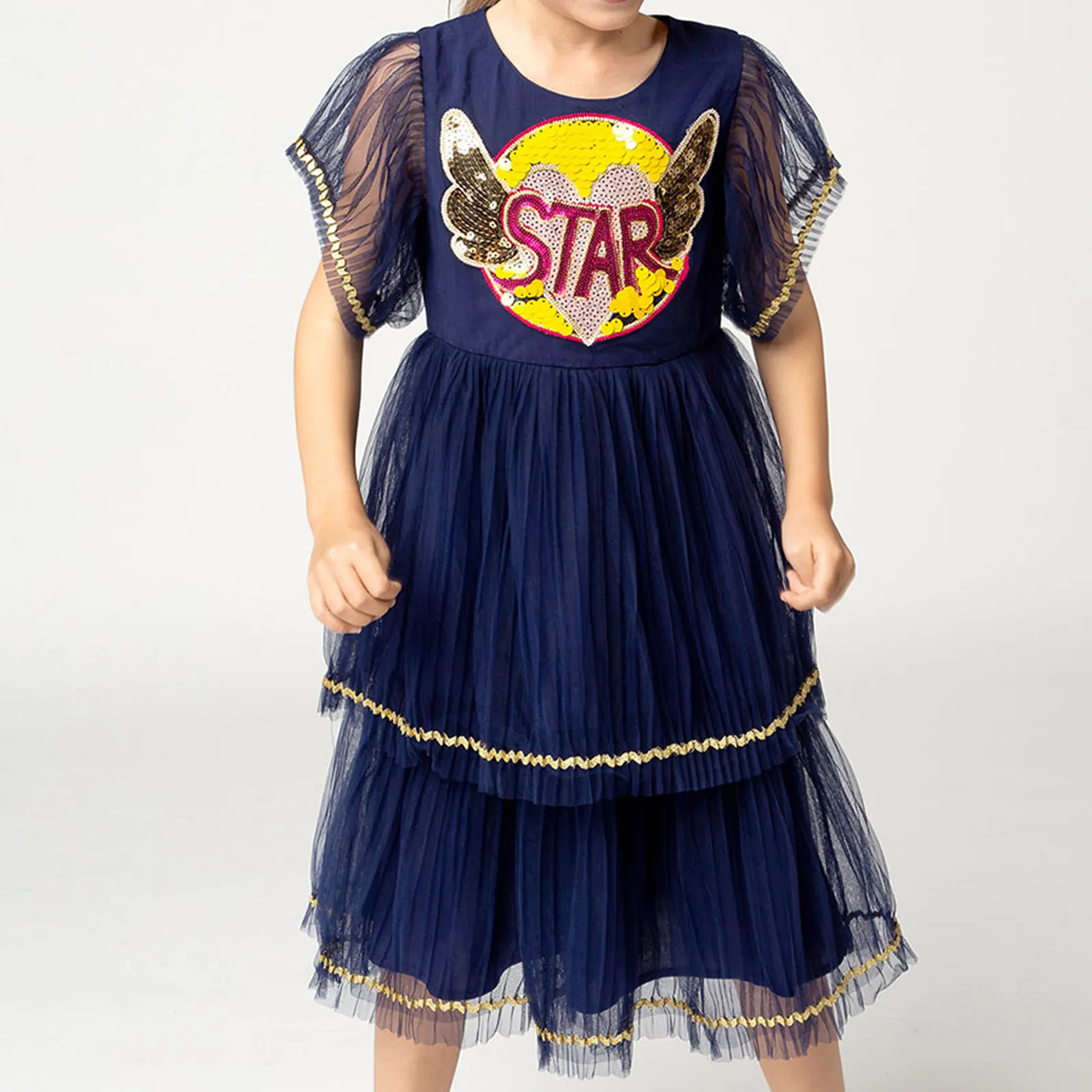ISO Certificate New Promotion Customized Available Children Wholesale Girls Summer Dresses 2021