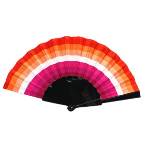 QM 2024 Wholesale Hotel Wedding Souvenir Bamboo Handheld Fan Custom Plastic Hand Fan - Product Image 4