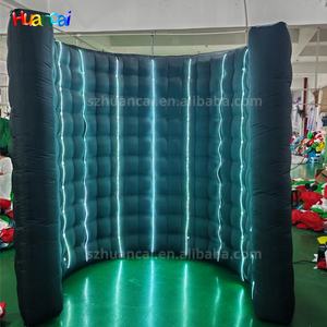 Photomaton publicitaire gonflable portable avec lumières LED, fond, toile <span class=keywords><strong>de</strong></span> fond gonflable à 360 degrés pour photomaton - Product Image 6