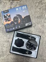 Nuevo Reloj Inteligente WT-05 Redondo con Llamadas, Alertas de Mensajes, Podómetro, Monitor de Ritmo Cardíaco, Pantalla TFT y Auriculares