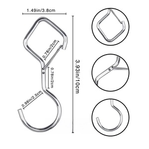 Heavy-Duty kim loại S Hooks cho tủ treo cho an toàn khóa nhà máy đồ dùng nhà bếp chuỗi đèn công cụ - Product Image 4