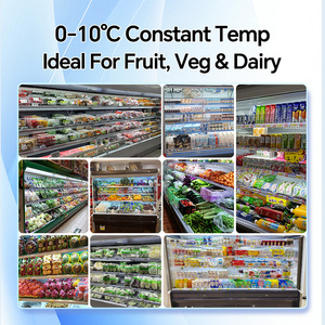 Refrigeratore per esposizione di frutta fresca per bevande a base di carne per esposizione di latte fresco minimarket - Product Image 4
