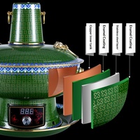 Cloisonné-Kupfer-Topf, traditionelles chinesisches Design, ohne Griff, mit Deckel, für den Haushalt