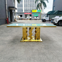 Table à gâteau en acier inoxydable à prix abordable, motif écailles de poisson, pour hôtels, mariages et événements extérieurs – Vente en gros