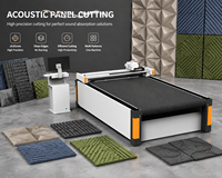 Machine de découpe automatique à couteau oscillant CNC DAKE pour panneaux acoustiques en mousse insonorisante et en fibres de polyester