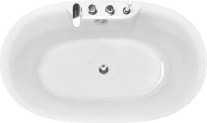 <span class=keywords><strong>Mini</strong></span> <span class=keywords><strong>baignoire</strong></span> japonaise autoportante avec douchette - Product Image 6