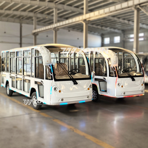 รถเที่ยวชมสถานที่ไฟฟ้าแบบปิดตกแต่งด้วยไฟ LED สำหรับการขนส่งนักท่องเที่ยว - Product Image 1