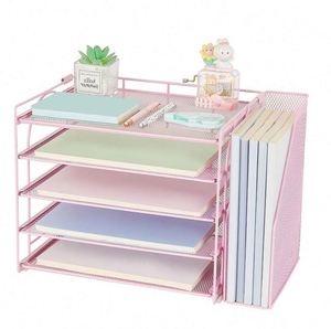Metal Mesh Desk Organizers and Accessories 5 Tier Paper Organizer with <b>File</b> Holder <b>Document</b> Organizer China - Product Image 3
