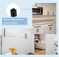 Poignées et Boutons de Meubles en Acier Inoxydable JAYA, Laiton Brossé Laqué, Tirants de Luxe Argentés, Modernes et Écologiques pour Cuisine et Chambre