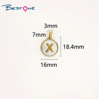 BESTONE Dream Charming Beads, breloques charmantes pour la création de bijoux DIY, breloques de conception, mots de A à Z, pendentif en coquillage pour collier