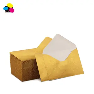 GoldサプライヤーMini Envelopes 100 Pack 4 "× 2.75" Easy-Seal Gold Gift Card Envelopes For Business CardとGift Card