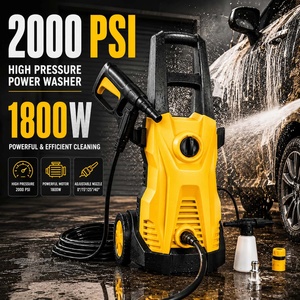 Nettoyeur électrique portable haute pression 1800W 150 bars avec long tuyau et système d'arrêt automatique pour le lavage de voitures - Product Image 1