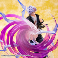 Figura Coleccionable de Anime JJK Satoru Gojo, Oficialmente Licenciada, de PVC ABS Morado Hueco, en Empaque Original para Fans, Venta al Por Mayor