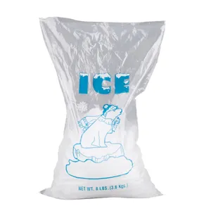 Saco de gelo descartável, venda quente, cubo de plástico do gelo do drenamento com amarração torcida