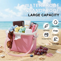 Personnalisé 750ml Shopping Pique-Nique Sacs À Main Voyage Collation Stockage Des Aliments Multifonction Réutilisable Lait Maternel Silicone Stockage Sac Fourre-Tout