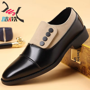 Mocasines de Piel Genuina para Hombre BBAVR, con Punta en Pico, Sin Cordones, que Aumentan la Estatura, Zapatos de Vestir para Oficina y Carrera, para Todas las Temporadas - Product Image 1
