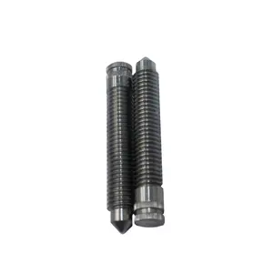 cnc machined stainless steel partial thread front spindle shaft