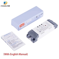 Module de relais Tuya 2 canaux, interrupteur sans fil compatible Google Home, télécommande RF433, module de relais à verrouillage automatique