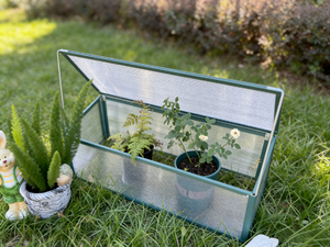 <span class=keywords><strong>Invernadero</strong></span> Pequeño de Policarbonato de 6x4 Pies con Marco de Aluminio para Jardín Pequeño - Product Image 2