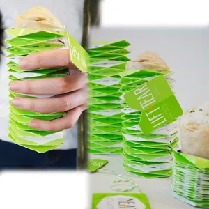 Groothandel Custom Logo Wegwerp Grill Taart Kraft Burrito Wrap Papieren Voedsel Shoarma Verpakking Naar Go Taco Doos