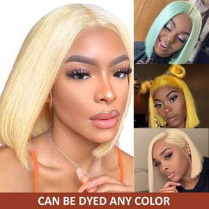 ผมเด็กแบบจัดเรียงเกล็ดผมธรรมชาติสีบลอนด์ 613 #   วิกผมบ๊อบสีบลอนด์แบบเต็มศีรษะ ทำจากผมแท้ 13*4 วิกผมลูกไม้ด้านหน้าสำหรับผู้หญิง - Product Image 6