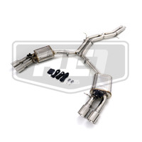 Silenciador de Válvula de Acero Inoxidable 304 para AUDI S4 S5 B9, Válvula Electrónica con Control Remoto, Diseño de Tubo en X con Sonido Potente