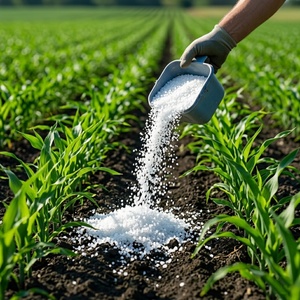 Sulfate d'ammonium granulé blanc 21 % d'azote 24 % de soufre Engrais pour sols Haute résistance Qualité d'épandage mécanique - Product Image 3