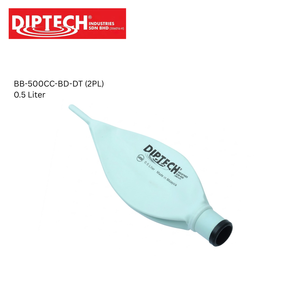 Bolsa de Respiración Desechable Azul de Dos Pliegues, de Látex, 500cc, Tamaño Infantil, con Conector de 22mm, Fabricación Directa de Fábrica OEM ODM - Product Image 1