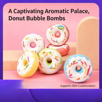 Bombes de bain en forme de beignets, boules de bain moussantes