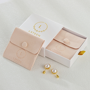 Custom Logo Sliding Drawer Jewelry Packaging <b>Box</b> with Pouch <b>Gift</b> <b>Box</b> for <b>Earrings</b> Bracelet Necklace Ring - Product Image 1
