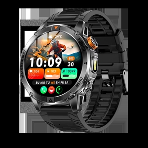Reloj Inteligente AK93 para <span class=keywords><strong>Hombre</strong></span>, Pantalla Grande HD de 1.57'', 1000 mAh, IP67, Frecuencia Cardíaca, Voz AI, Llamadas BT, Deportes, Linterna, SOS, Reloj Inteligente para Exteriores - Product Image 1