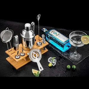 Kit de bartender de aço inoxidável direto da fábrica Boston Cocktail Shaker Set