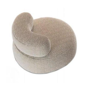 Sofá Redondo Tipo Nube <span class=keywords><strong>con</strong></span> Tapizado de Felpa Suave, Listo para Usar, Sin Necesidad de Ensamblaje, Futón, Colchón, Sillón Perezoso para Dormitorio - Product Image 1