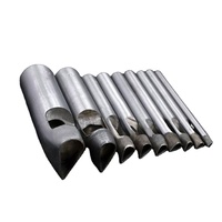 Kit de poinçons à cuir DIY pour trous ovales et espacés, outil de perçage manuel pour ceintures et artisanat