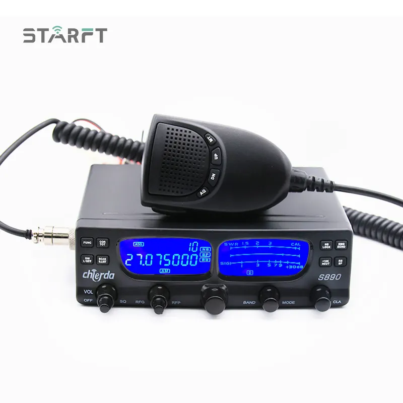 Starft S890 CB AM FM SSB LSB PA 27mhz Émetteur-récepteur Voiture Marine mobile Radio Véhicule Talkie Walkie