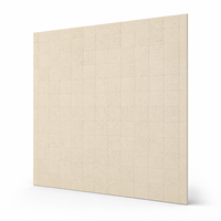 Mosaïque de travertin flexible 2-3 mm, panneau mural en pierre MCM ultra-fin, léger, résistant au feu, design 3D pour salle de bain et cuisine