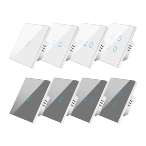 Interruptor inteligente Tuya 1/<span class=keywords><strong>2</strong></span>/<span class=keywords><strong>3</strong></span> /4 Gang WiFi Zigbee estándar de la UE 86*86 interruptores de Control remoto por voz con opción de marco de aluminio - Product Image 1