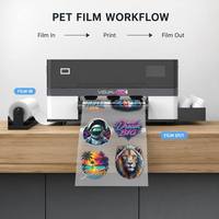 Sistem Sirkulasi Tinta Putih Printer DTF A3 VISUAL-TEX Mesin Cetak Digital Otomatis untuk Kaos, Pakaian, dan Garmen Baru