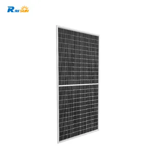 태양 전지 패널 540w 550w 560w 580w 조립식 주택 블랙 화이트 유리 프레임 전원 케이블 강화 유리 HJT 태양 광 PV 모듈