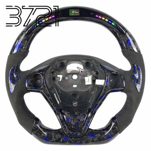 Automotive <b>interior</b> <b>accessories</b>, racing sports LED display screen carbon fiber steering wheel for Ford Fiesta ST2008-2015 - Product Image 1