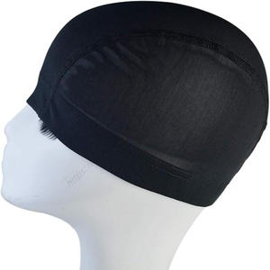 Venta al por mayor: 2 gorros de malla de nailon elásticos negros y beige para pelucas de trenzas africanas - Product Image 1