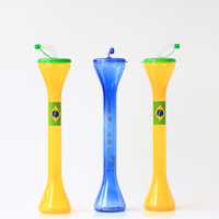 Gobelet en plastique pour boire de la bière, gobelet de jardin, gobelet à boire, gobelet à slush avec paille