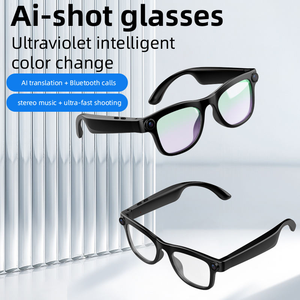 New FG02 Smart Glasses AI Dialogue Camera Photo Real-Time Translation Call Waterproof Sunglasses PC ABS <b>Frame</b> - Product Image 2