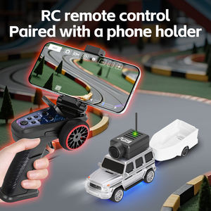WLtoys <span class=keywords><strong>Voiture</strong></span> RC FPV <span class=keywords><strong>miniature</strong></span> 1/64, 4 canaux, télécommande, caméra, rechargeable, utilisation intérieure/extérieure, étui de rangement portable - Product Image 6