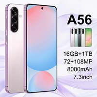 Harga Pabrik Ponsel 7.3 Inci A56 5G 16GB+1TB Penyimpanan Kamera HD 72+108MP Snapdragon Octa Core CPU Optimal untuk Gaming