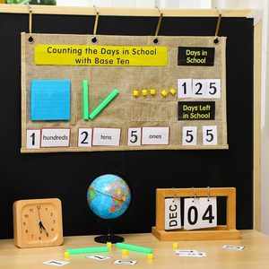 Tabla de Números Decimales para el Regreso a Clases, Material Didáctico para el Aula de Matemáticas con Imanes y Ganchos - Product Image 3